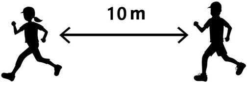 ジョギング中のソーシャルディスタンス