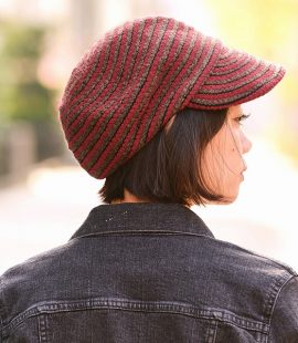 秋 冬 リボン　帽子