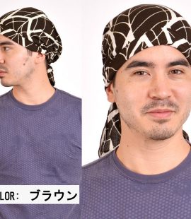 レーヨン100%　バンダナ帽子　メンズ