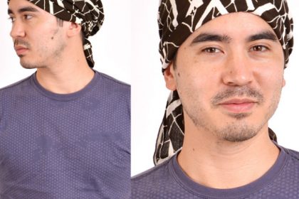 レーヨン100%　バンダナ帽子　メンズ