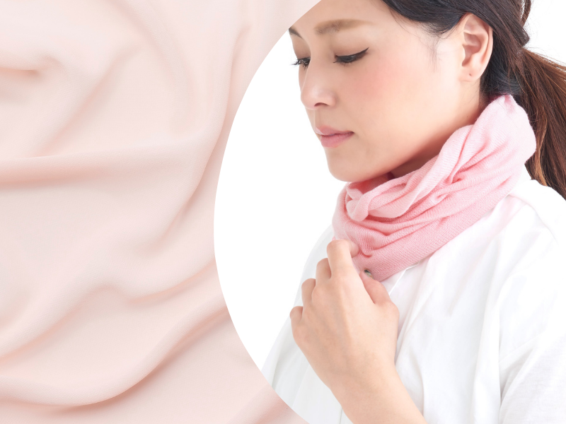 シルク ネックウォーマー