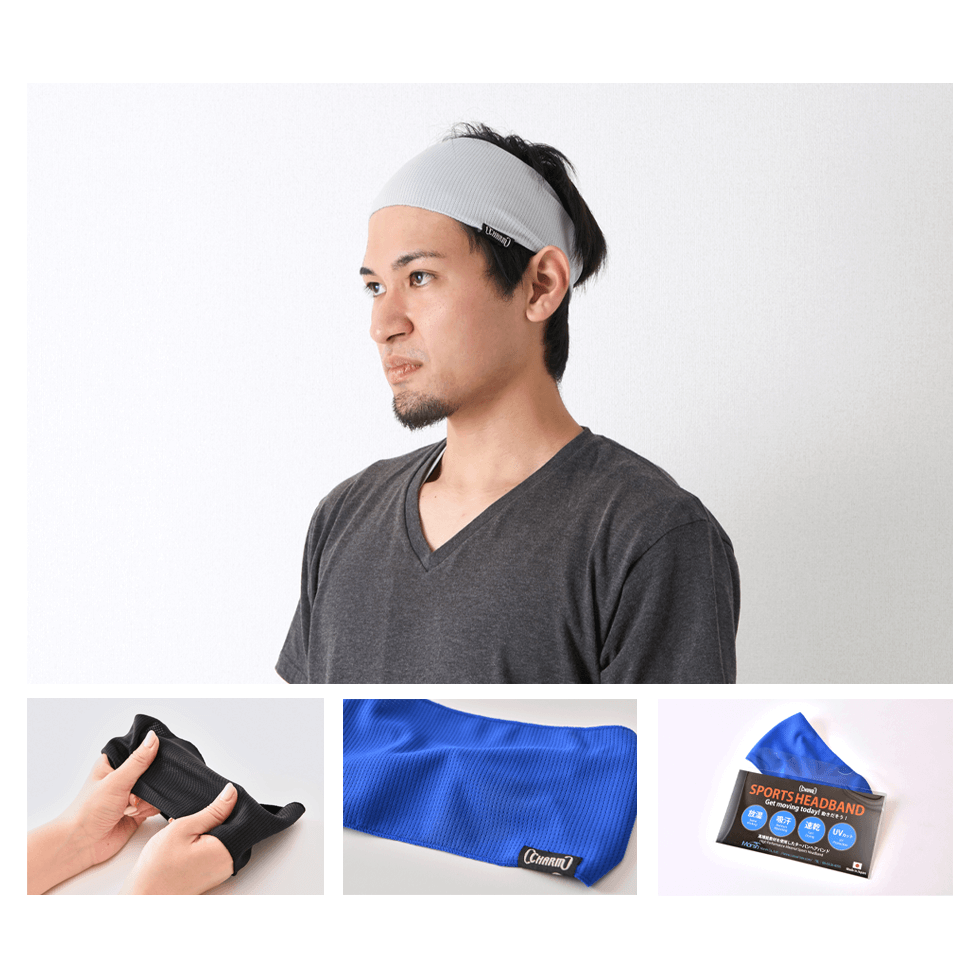 スポーツ 吸汗 速乾 UVカット ターバン ヘアバンド